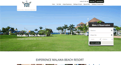 Desktop Screenshot of malaikabeachresort.com